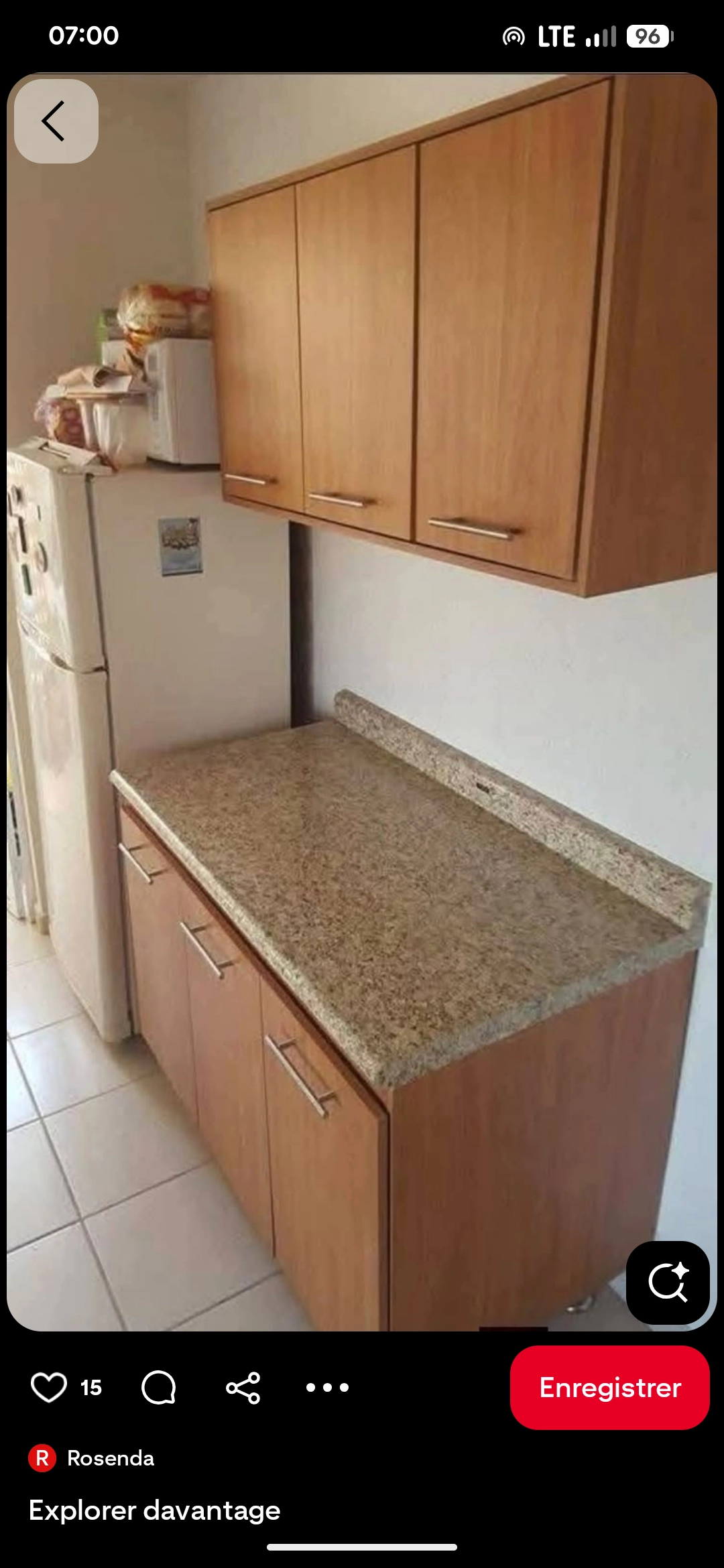 Cuisine fait en bois laminé